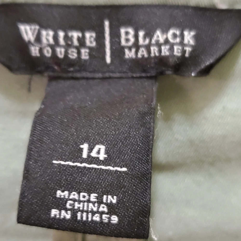 White House Black Market Olive Green Utility Bomber Jacket